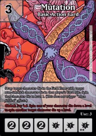 Marvel Dice Masters Dark Phoenix Saga Draft Pack card 9 Mutation - Basic Action Card 