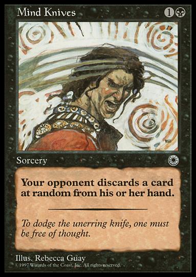 Magic the Gathering: Portal (Base Set) card 100 Mind Knives