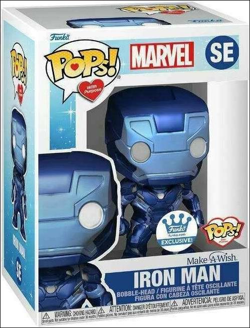 POPs! With Purpose figure SE06 Iron Man (Metallic) Funko Shop Exclusive