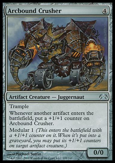 Magic the Gathering: Planechase (Base Set) card 105 Arcbound Crusher