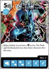 DC Comics Dice Masters War of Light card 44 The Flash: Barry Allen of Earth 