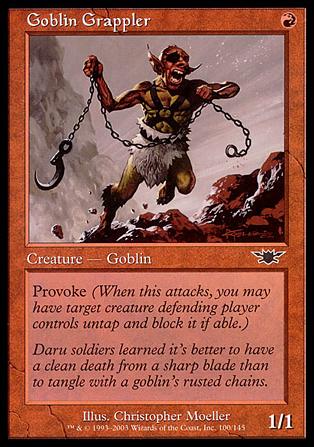 Magic the Gathering: Legions (Base Set) card 100 Goblin Grappler