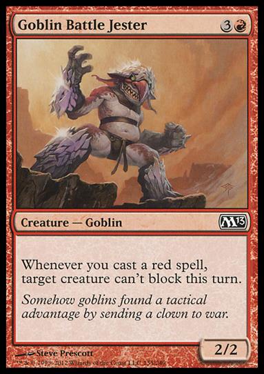 Magic the Gathering: 2013 Core Set (Base Set) card 135 Goblin Battle Jester