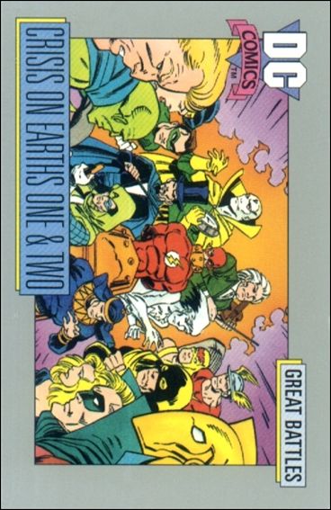 DC Cosmic Cards (Base Set) card 143 Crisis on Earths One & Two Card B