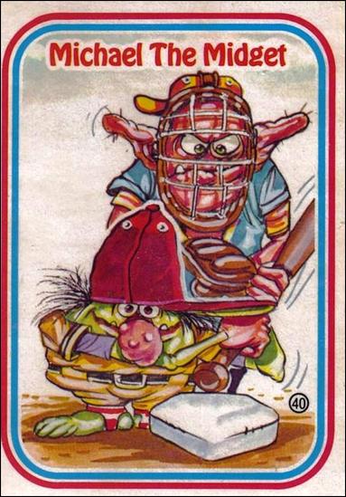 Awsome! All-Stars (Base Set) card 40-B Michael The Midget / Puzzle Back