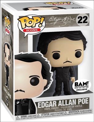 POP! Icons figure 22-C Edgar Allan Poe (w/ Raven) BAM Exclusive