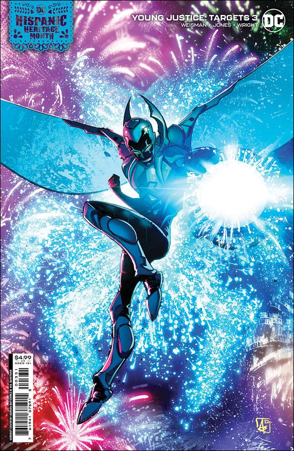 Young Justice: Targets issue 3-C Adrian Gutierrez Hispanic Heritage Month Cover