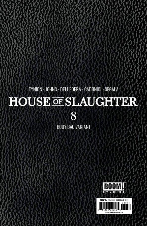 House of Slaughter issue 8-C Chris Burnham Body Bag Cover