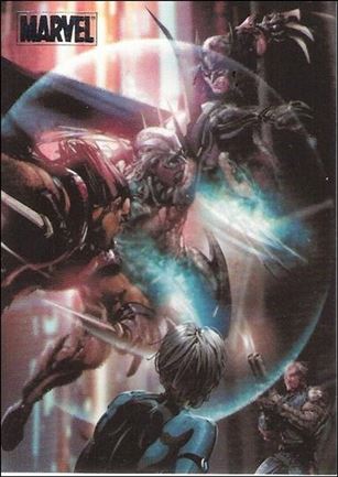 Marvel Heroes and Villains (Silver Foil Parallel Base Set) card 25 X-Force vs Stryfe