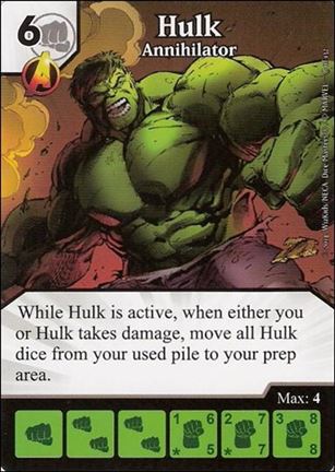 Marvel Dice Masters Avengers vs. X-Men  card 8 Hulk: Annihilator