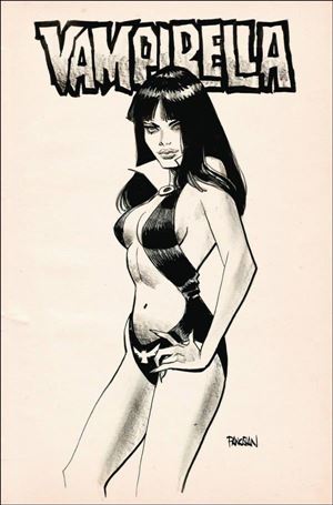 Vampirella Helliday 2024 issue 1-G Dan Panosian B&W Virgin 1:15 Cover