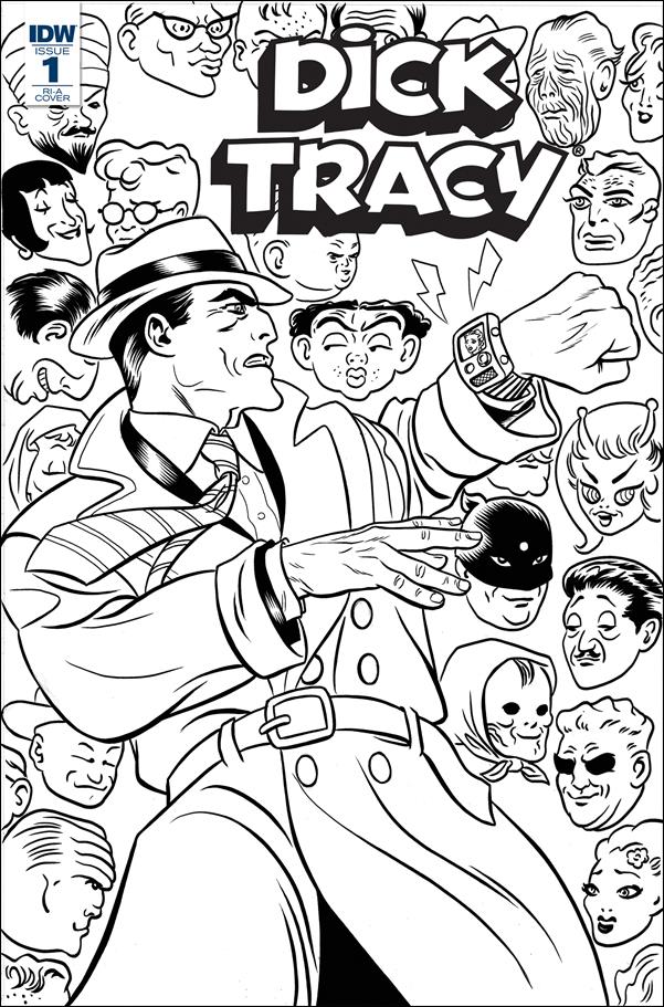 Dick Tracy: Dead or Alive issue 1-C Michael Allred 1:10 Coloring Book Cover