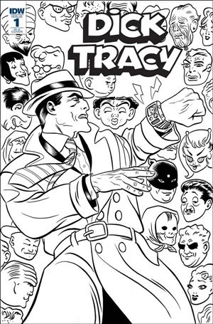 Dick Tracy: Dead or Alive issue 1-C Michael Allred 1:10 Coloring Book Cover
