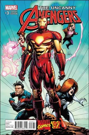 Uncanny Avengers (2015/12) issue 3-B Whilce Portacio 1:20 Marvel '92 Cover