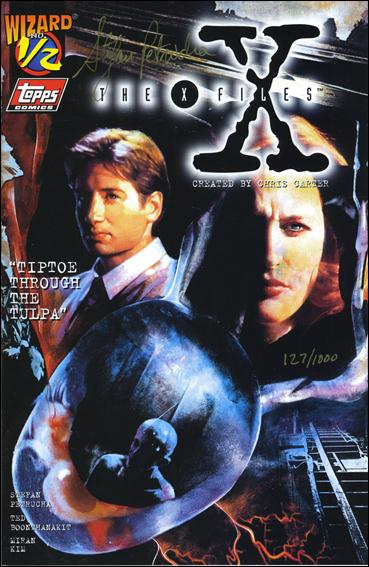 X-Files (1995) issue 1/2-C Wizard Cover (Signed by Petrucha) AE COA 1/1000