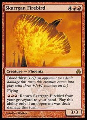 Magic the Gathering: Guildpact (Base Set) card 77 Skarrgan Firebird