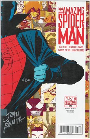 Amazing Spider-Man (1963) issue 648-O DF Martin Cover (Signed by J Romita Sr) 1/30