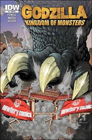 Godzilla: Kingdom of Monsters issue 1-NY Newbury Comics Cover 1/500