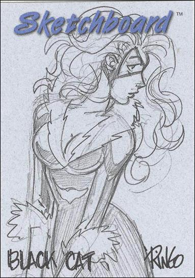 Marvel Creators Collection '98 (Sketchboard Subset) card 3 Black Cat (Blue)
