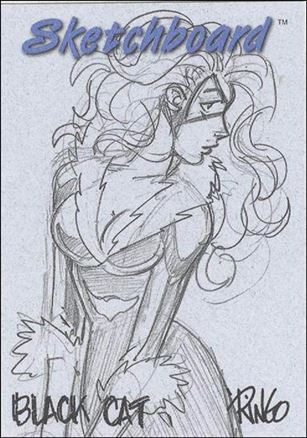 Marvel Creators Collection '98 (Sketchboard Subset) card 3 Black Cat (Blue)