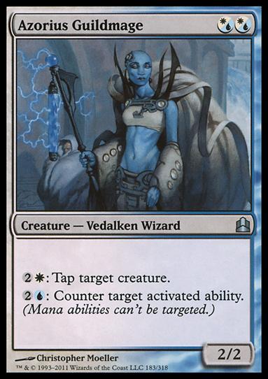 Magic the Gathering: Commander (Base Set) card 183 Azorius Guildmage