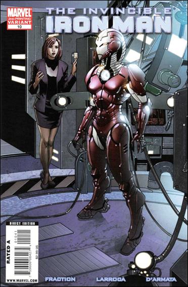 Invincible Iron Man (2008) issue 10-D Salvador Larroca Cover (2nd Printing)