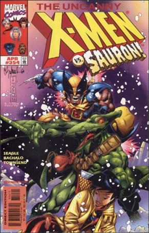 Uncanny X-Men (1981) issue 354 X-Men vs Sauron Cover