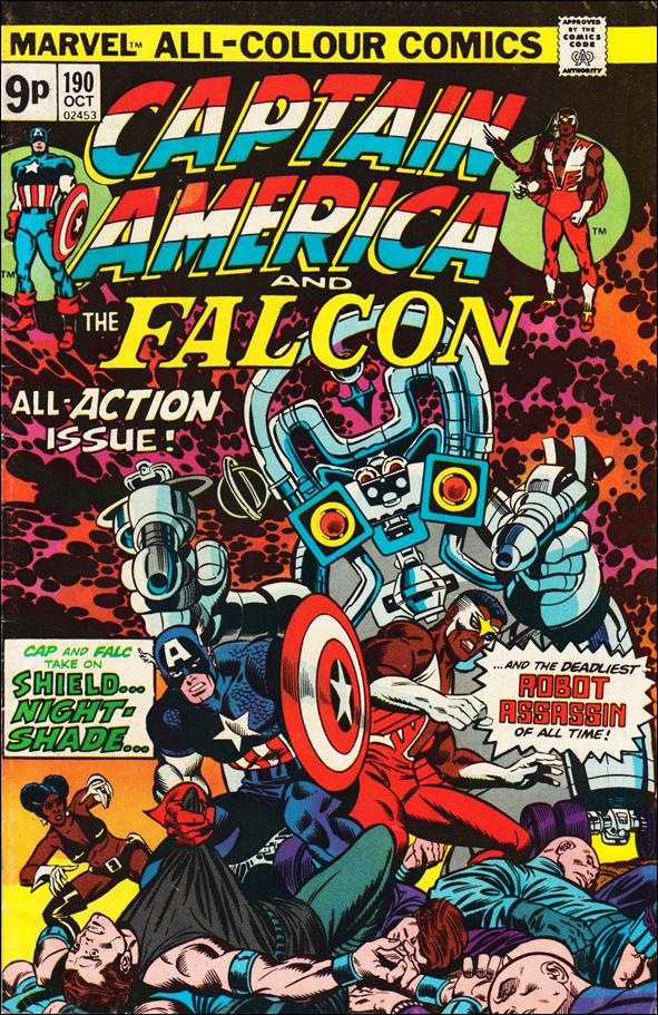 Captain America (1968) issue 190-B UK Price Cover