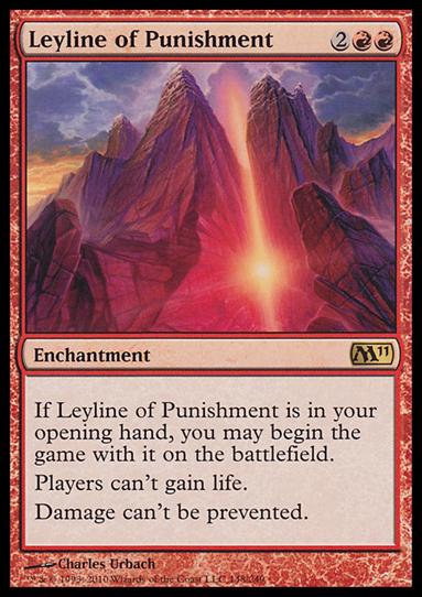 Magic the Gathering: 2011 Core Set (Base Set) card 148 Leyline of Punishment