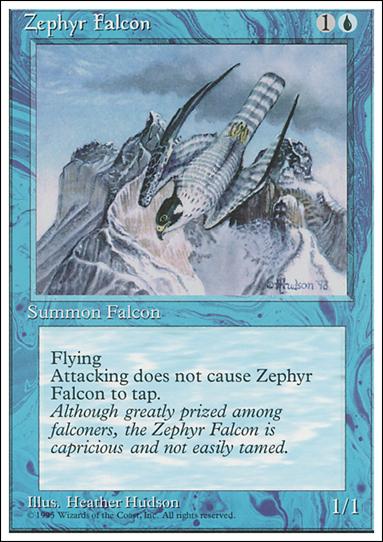 Magic the Gathering: 4th Edition (Base Set) card 116 Zephyr Falcon