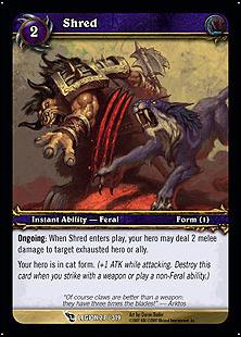 World of Warcraft: March of the Legion (Base Set) card 27 Shred