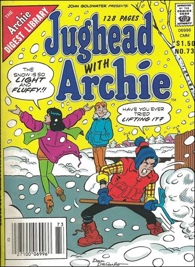Jughead with Archie Digest Magazine issue 73-B Canadian Price Cover