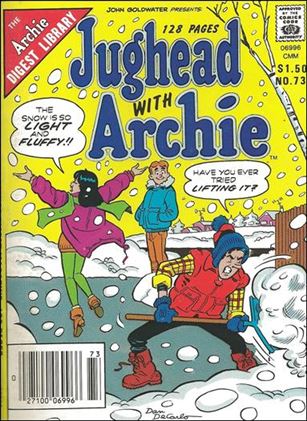 Jughead with Archie Digest Magazine issue 73-B Canadian Price Cover