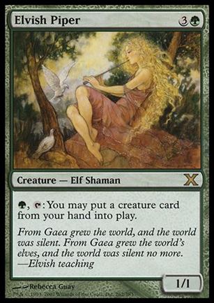 Magic the Gathering: 10th Edition (Base Set) card 262 Elvish Piper