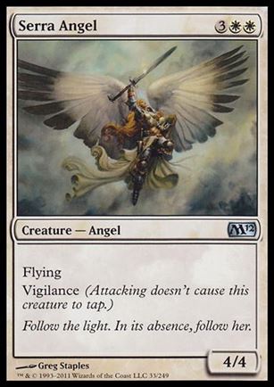 Magic the Gathering: 2012 Core Set (Base Set) card 33 Serra Angel