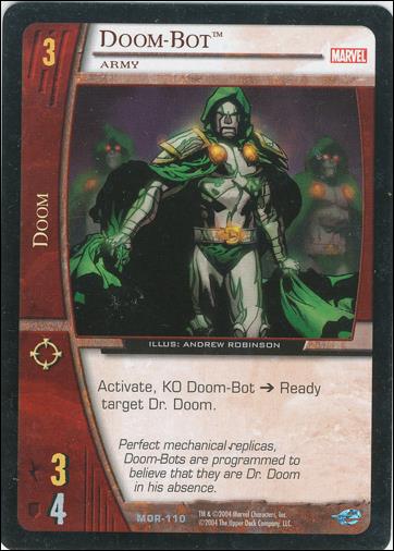 Marvel Origins: VS System (Base Set) card MOR-110-B Doom-Bot