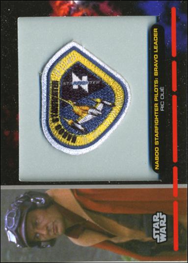 Star Wars Galactic Files (Patch Subset) card PR-7 Naboo Starfighter Pilots: Bravo Leader Ric Olie