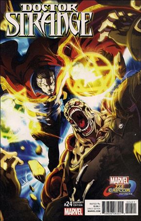 Doctor Strange (2015) issue 24-B Long Vo Marvel vs Capcom Cover