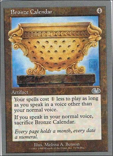 Magic the Gathering: Unglued (Base Set) card 71 Bronze Calendar