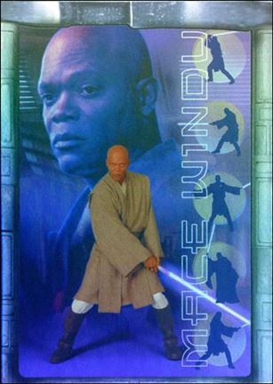 Star Wars: Attack of the Clones (Prismatic Foil Subset) card 7 Mace Windu