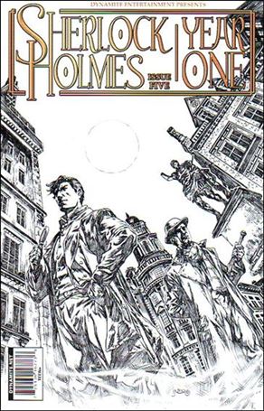 Sherlock Holmes: Year One issue 5-D Daniel Indro 1:10 Black-and-White Cover