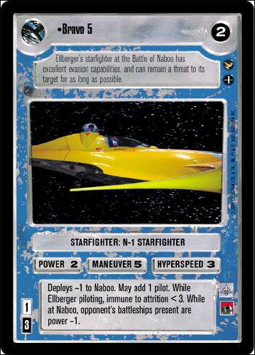 Star Wars: Theed Palace Limited (Base Set) card 120 Bravo 5