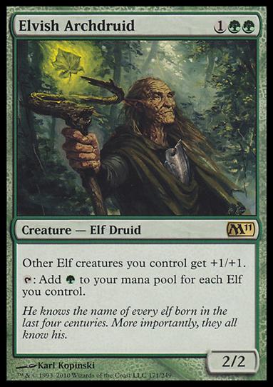 Magic the Gathering: 2011 Core Set (Base Set) card 171 Elvish Archdruid