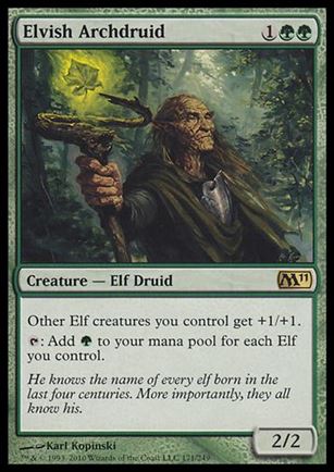 Magic the Gathering: 2011 Core Set (Base Set) card 171 Elvish Archdruid