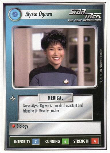 Star Trek: Premiere Unlimited (Base Set) card 198 Alyssa Ogawa