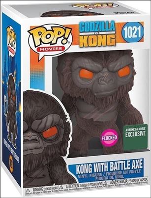 POP! Movies figure 1021-B Kong With Battle Axe (Flocked) Barnes & Noble