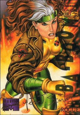 1995 Marvel Masterpieces (Multi-Foil E-Motion Parallel Base Set) card 84 Rogue