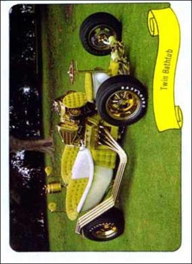 Kustom Cars 1  (Base Set) card 9-B Twin Bathtub (Text Back)