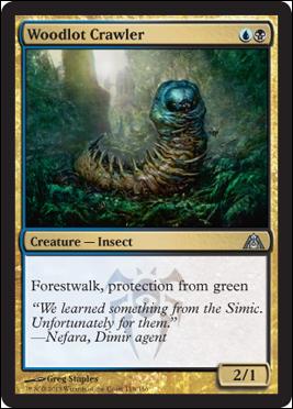 Magic the Gathering: Dragon's Maze (Base Set) card 118 Woodlot Crawler