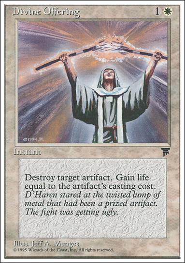 Magic the Gathering: Chronicles (Base Set) card 6 Divine Offering